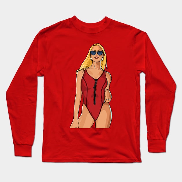 Lifeguard Long Sleeve T-Shirt by Eliane Lamoglia